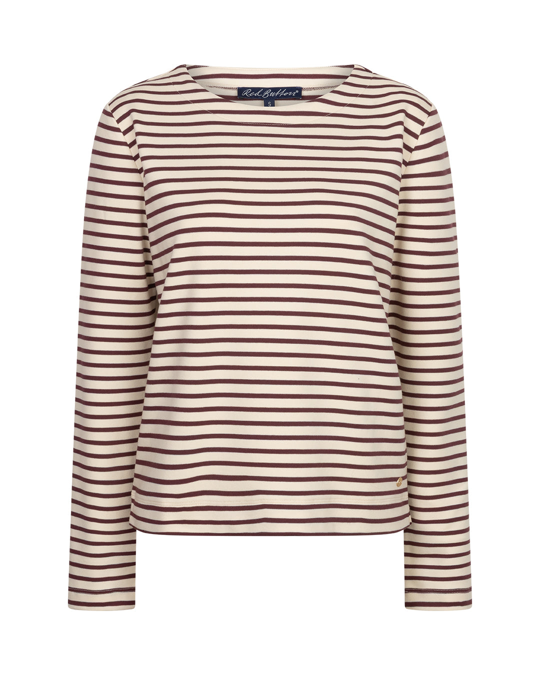 Red Button Red Button Terry stripe creme/darkberry - OAK Fashion Noordwolde