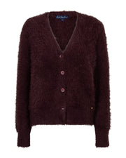 Red Button Red Button Cardigan fuzzy burgundy - OAK Fashion Noordwolde