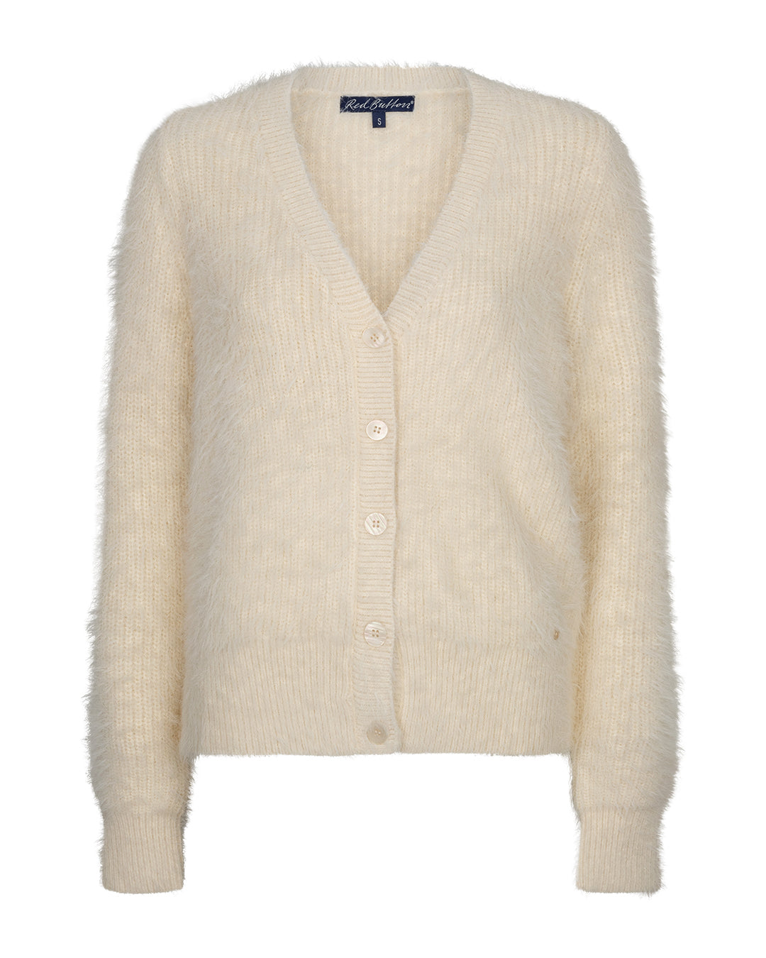 Red Button Red Button Cardigan fuzzy Cream - OAK Fashion Noordwolde