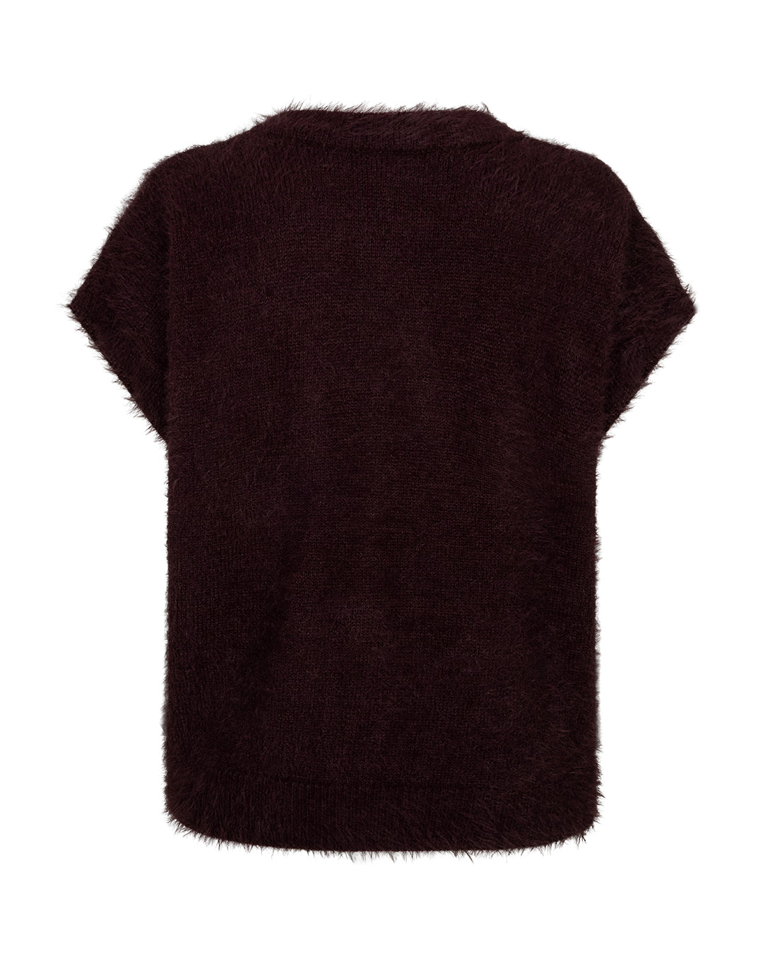 Red Button Red Button Sleeveless fuzzy burgundy - OAK Fashion Noordwolde