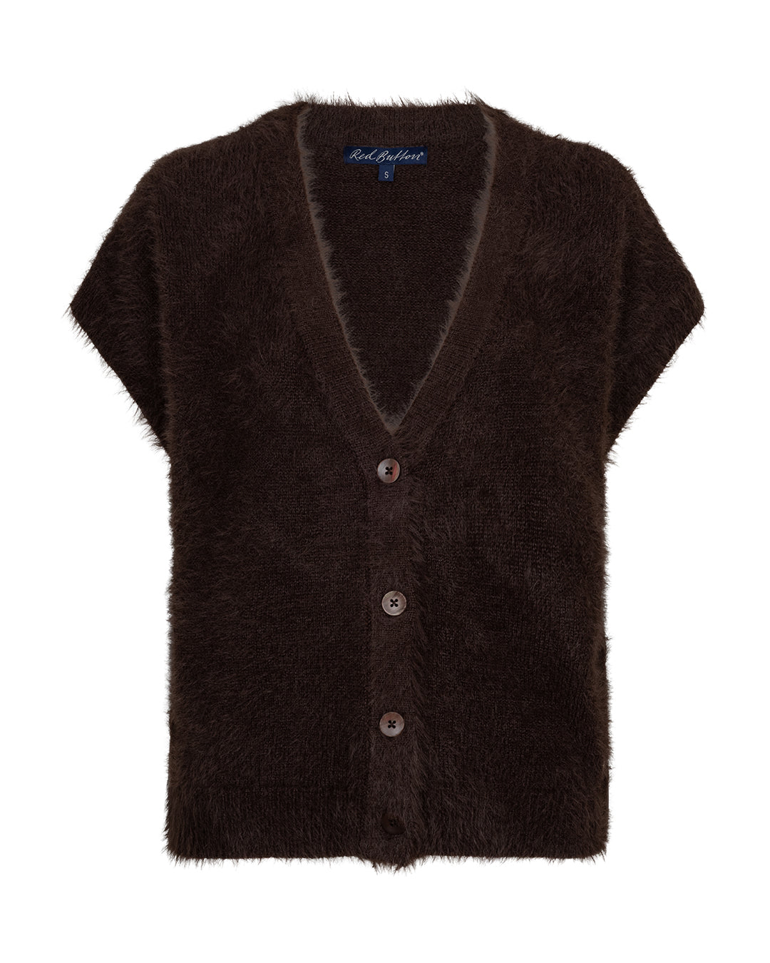 Red Button Red Button Sleeveless fuzzy Espresso - OAK Fashion Noordwolde