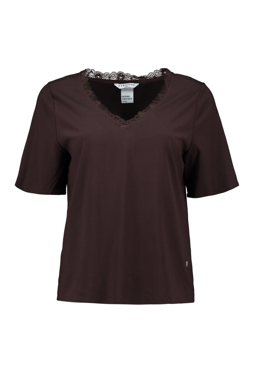Zabiaone Top Udine Bruin - OAK Fashion Noordwolde