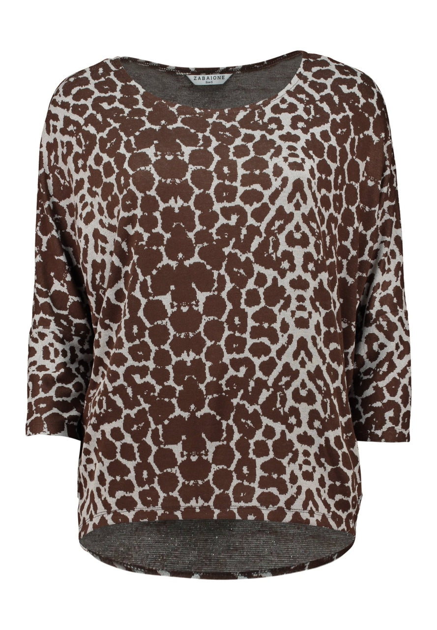 Zabiaone Top Leonie Bruin - OAK Fashion Noordwolde