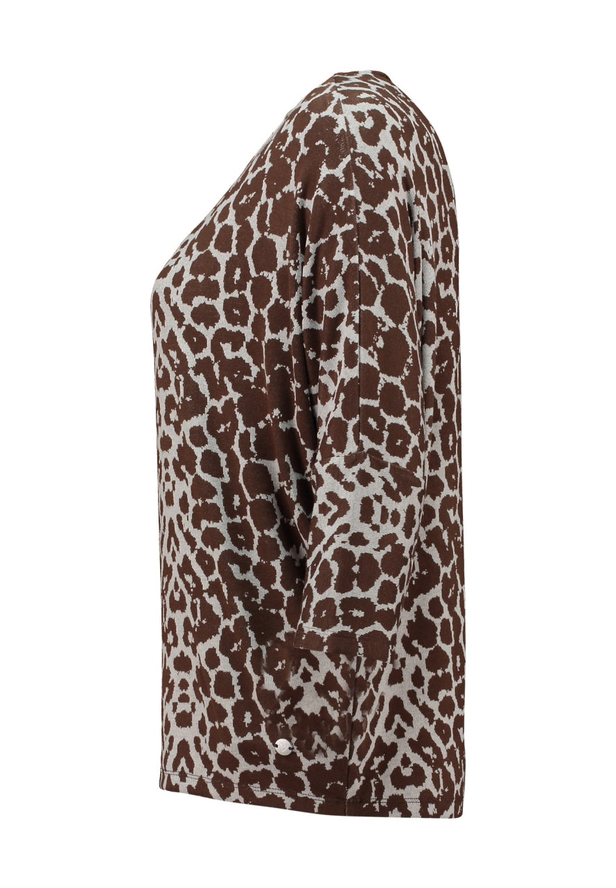 Zabiaone Top Leonie Bruin - OAK Fashion Noordwolde