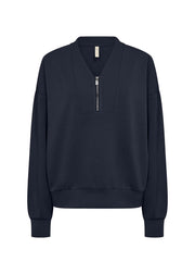 Soya Concept Sweater Banu navy - OAK Fashion Noordwolde