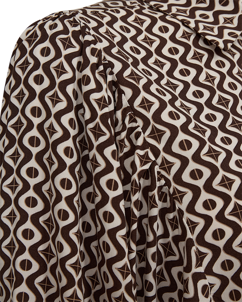 Freequent Blouse Adney Bruin - OAK Fashion Noordwolde