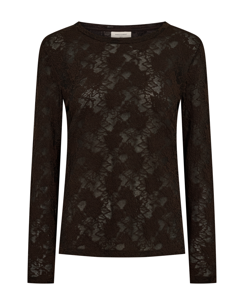 Freequent Blouse Sevia Bruin - OAK Fashion Noordwolde
