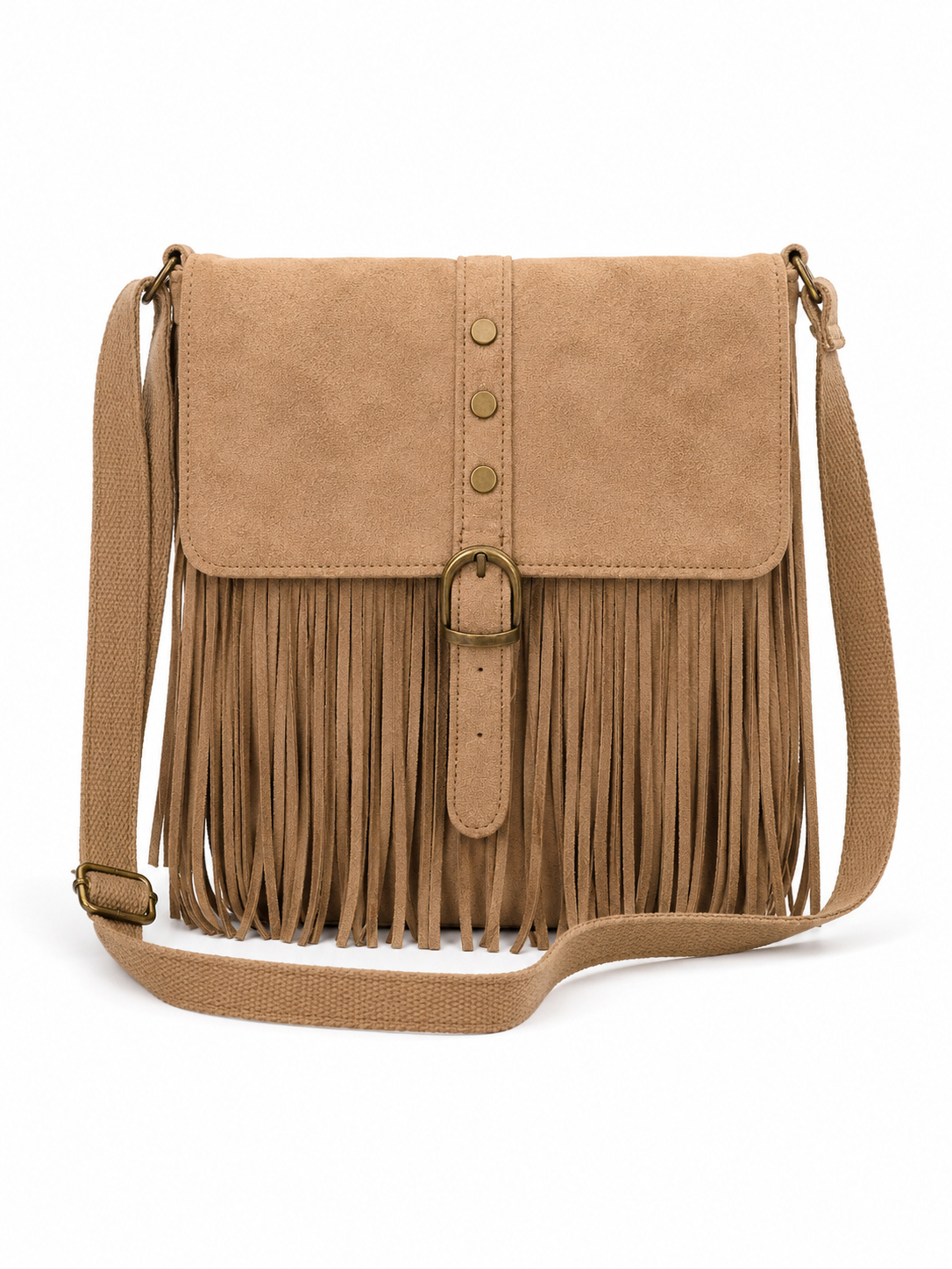 Oak Tasje Fringe Bruin - OAK Fashion Noordwolde