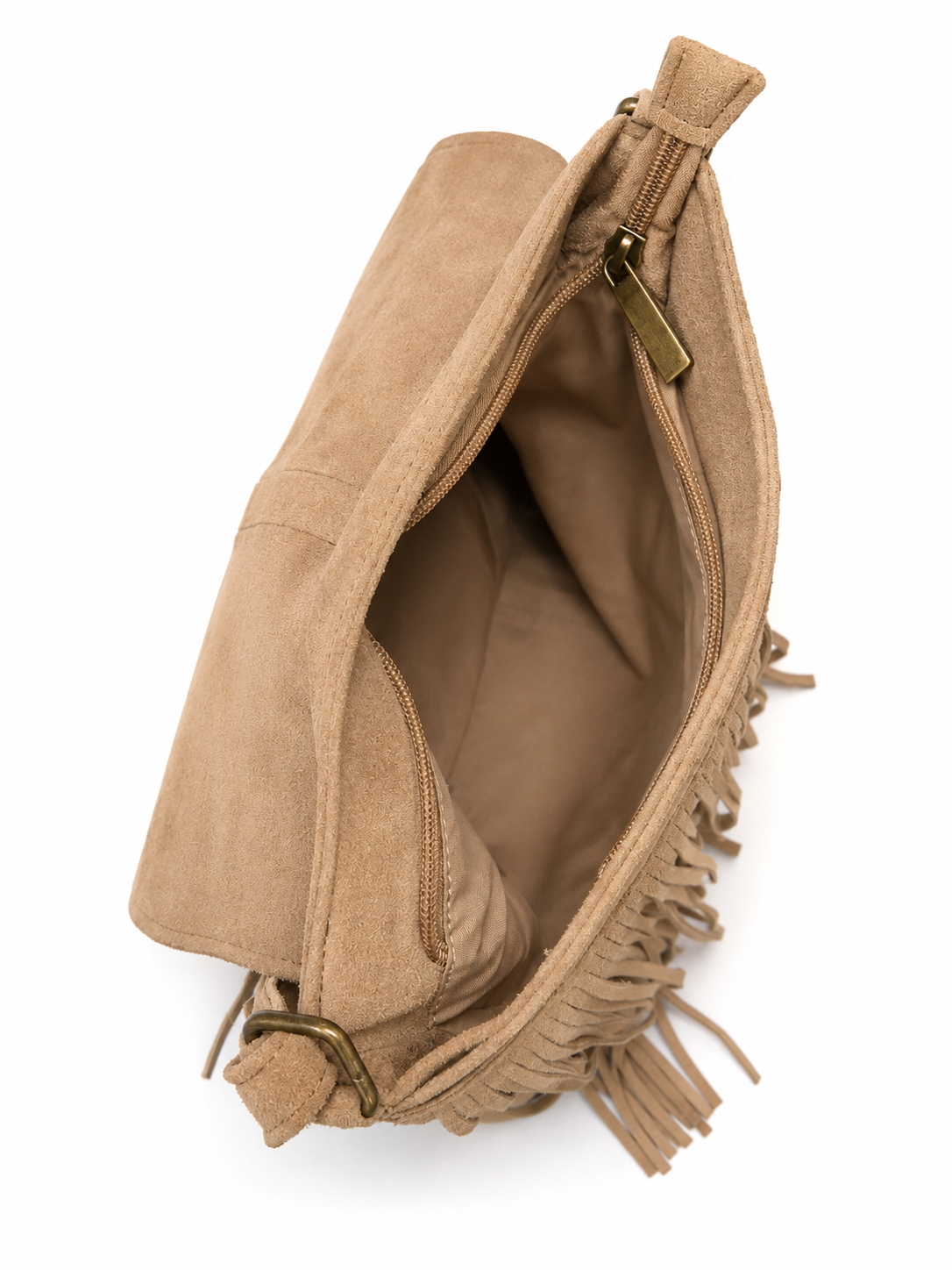 Oak Tasje Fringe Bruin - OAK Fashion Noordwolde