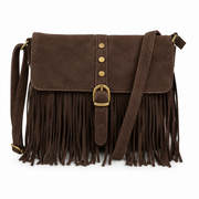 Oak Tasje Fringe Coffee Bean - OAK Fashion Noordwolde