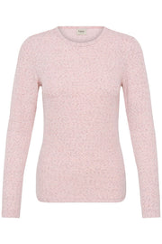 Fransa FRJAVINA TEE 1 Silver Pink Melange - OAK Fashion Noordwolde