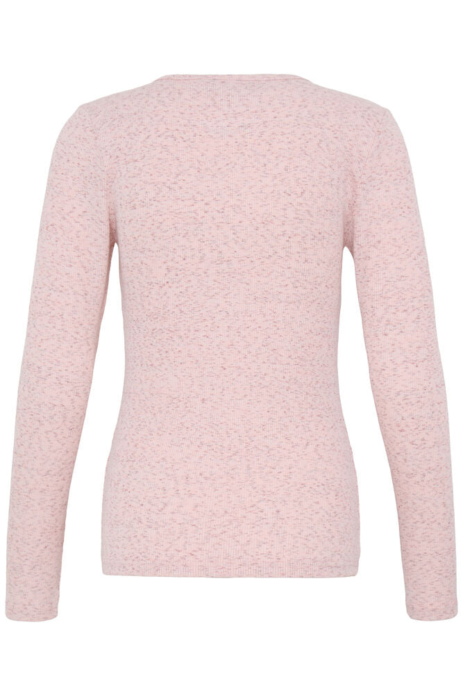 Fransa FRJAVINA TEE 1 Silver Pink Melange - OAK Fashion Noordwolde