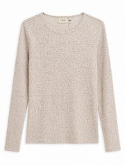 Fransa FRJAVINA TEE 1 Pumice Stone Melange - OAK Fashion Noordwolde