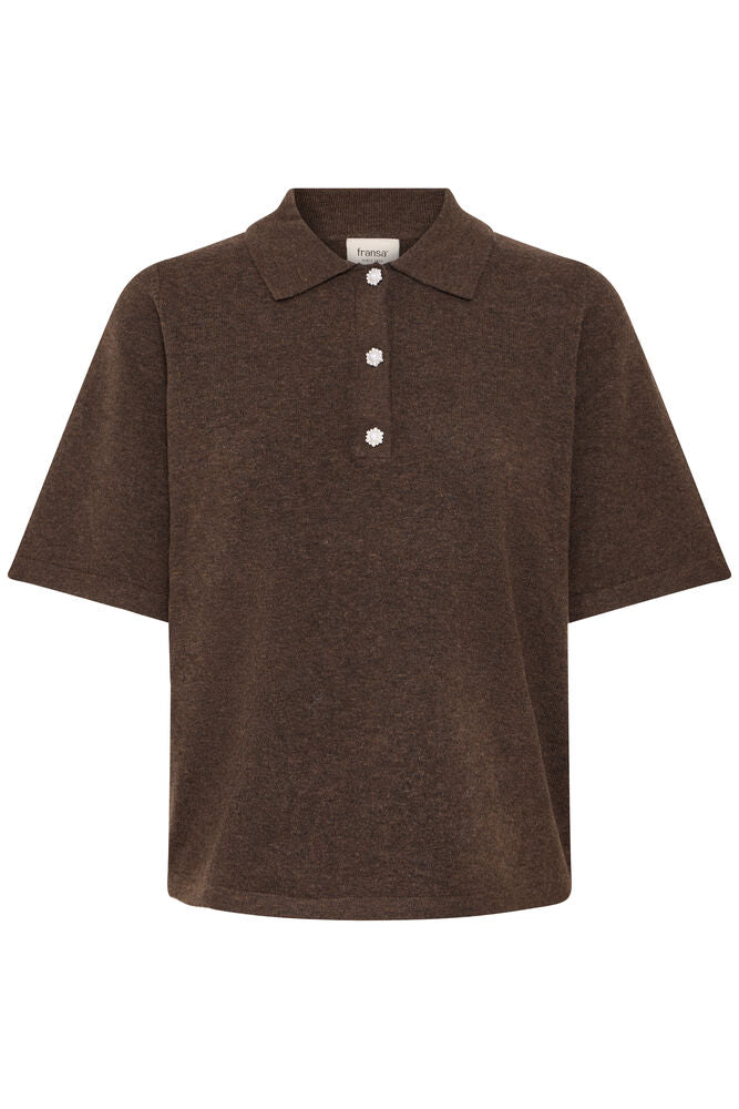 Fransa FRSUZETTE PU 1 HOT FUDGE MELANGE - OAK Fashion Noordwolde