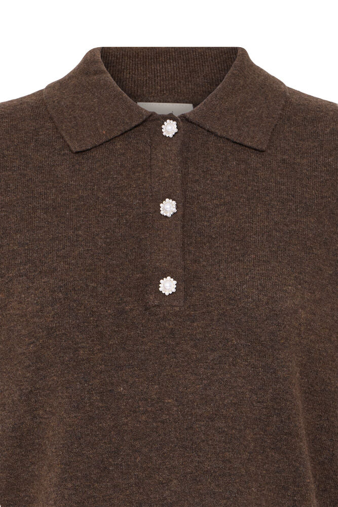 Fransa FRSUZETTE PU 1 HOT FUDGE MELANGE - OAK Fashion Noordwolde