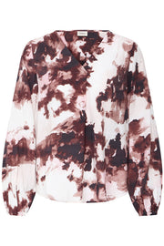 Fransa Blouse Ariana Bruin - OAK Fashion Noordwolde