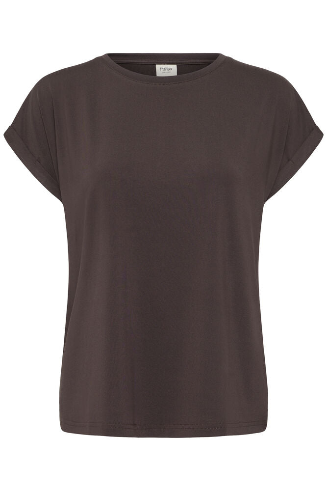 Fransa Top Seen Bruin - OAK Fashion Noordwolde