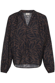 Fransa Blouse Ariana Bruin - OAK Fashion Noordwolde