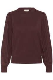 Kaffe KAlone Knit Pullover Fudge - OAK Fashion Noordwolde