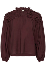 Kaffe KAnicole Blouse Fudge - OAK Fashion Noordwolde