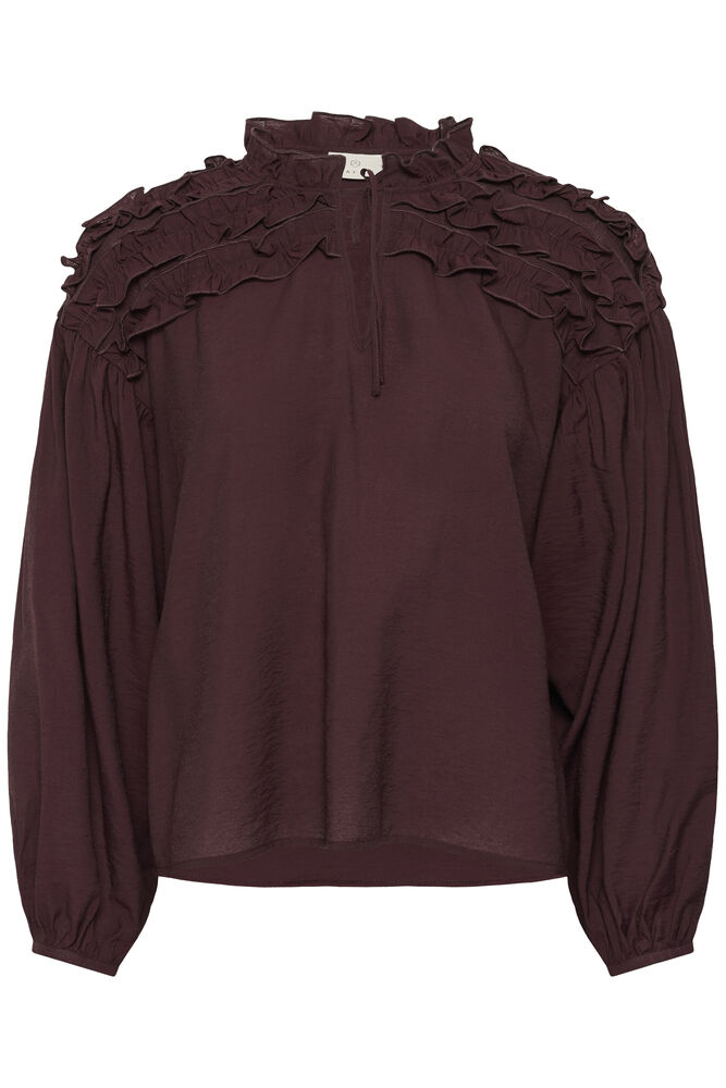 Kaffe KAnicole Blouse Fudge - OAK Fashion Noordwolde