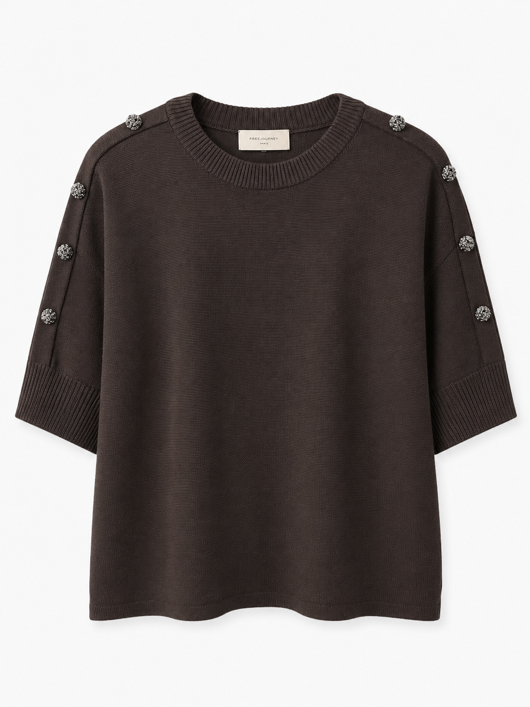 Freequent Pullover FQani Brown - OAK Fashion Noordwolde