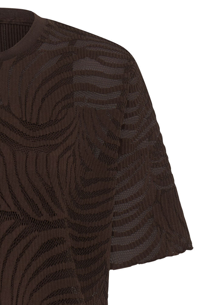 Fransa FRJUNELIE TEE 1 Hot Fudge - OAK Fashion Noordwolde