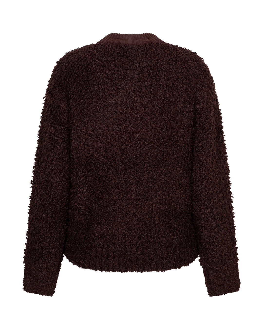 Red Button Red Button Bomber knit boucle burgundy - OAK Fashion Noordwolde