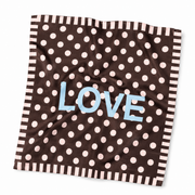 Oak Sjaal Stippen Love Bruin - OAK Fashion Noordwolde