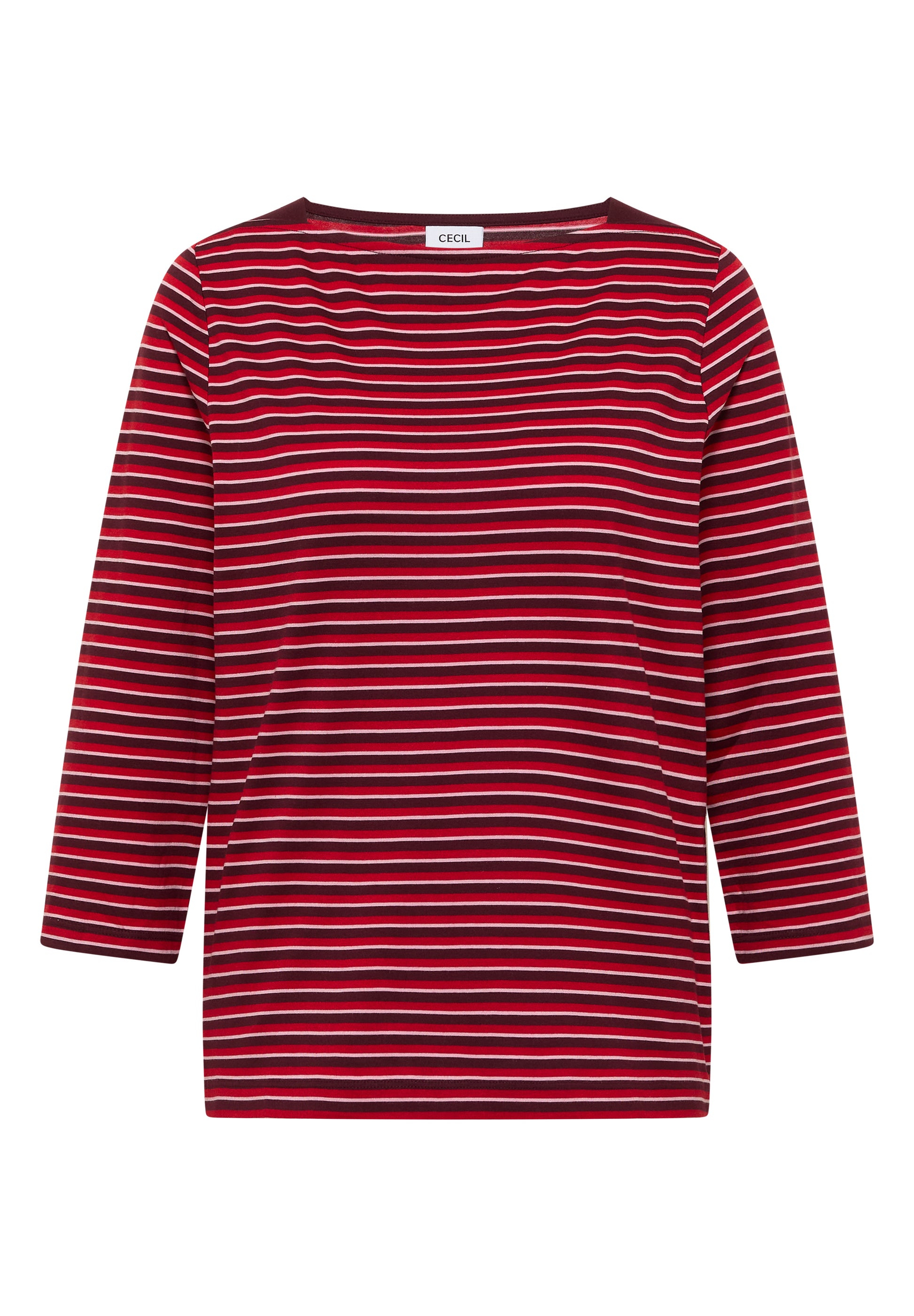Cecil Top Striped Rood - OAK Fashion Noordwolde