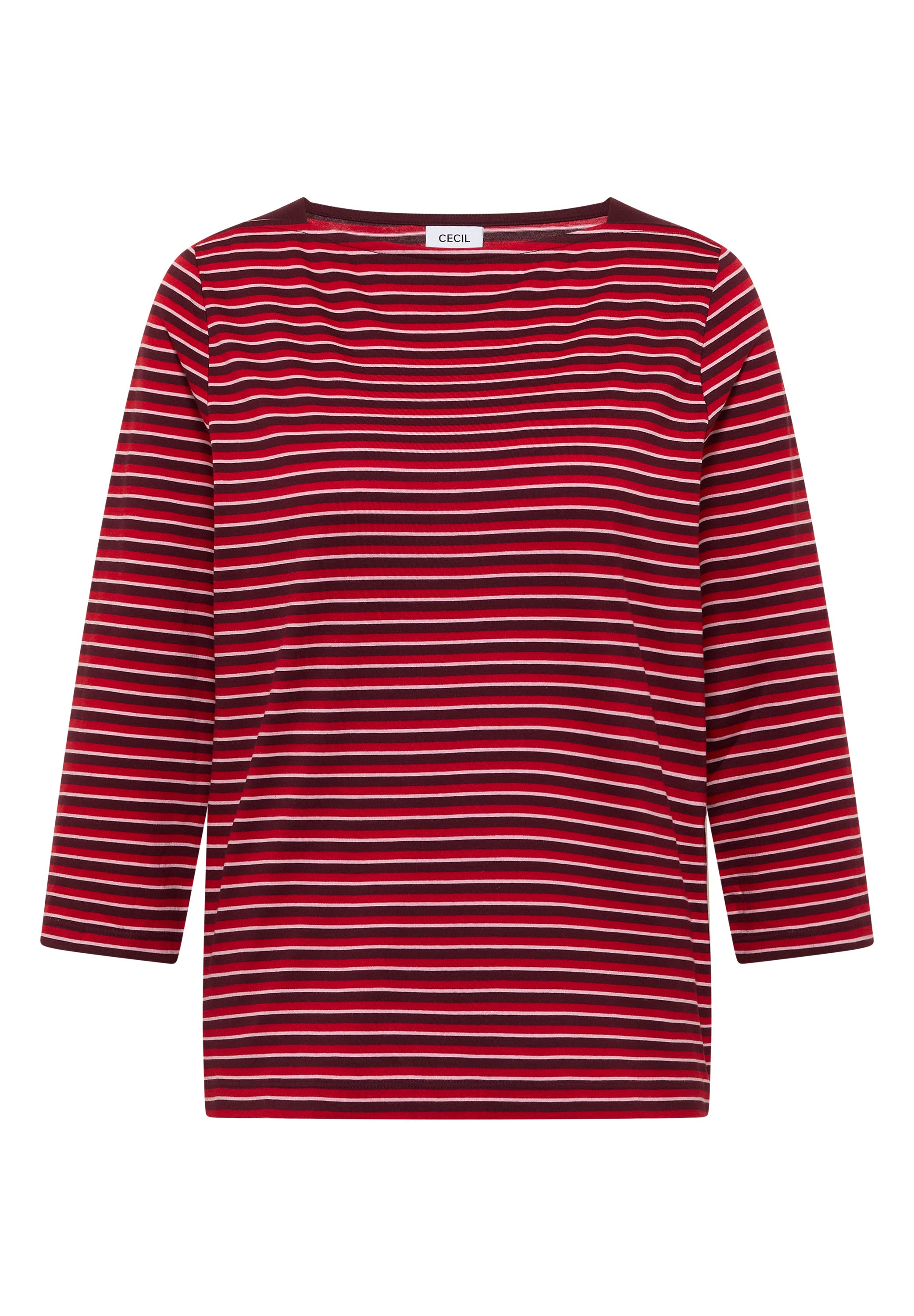 Cecil Top Striped Rood - OAK Fashion Noordwolde
