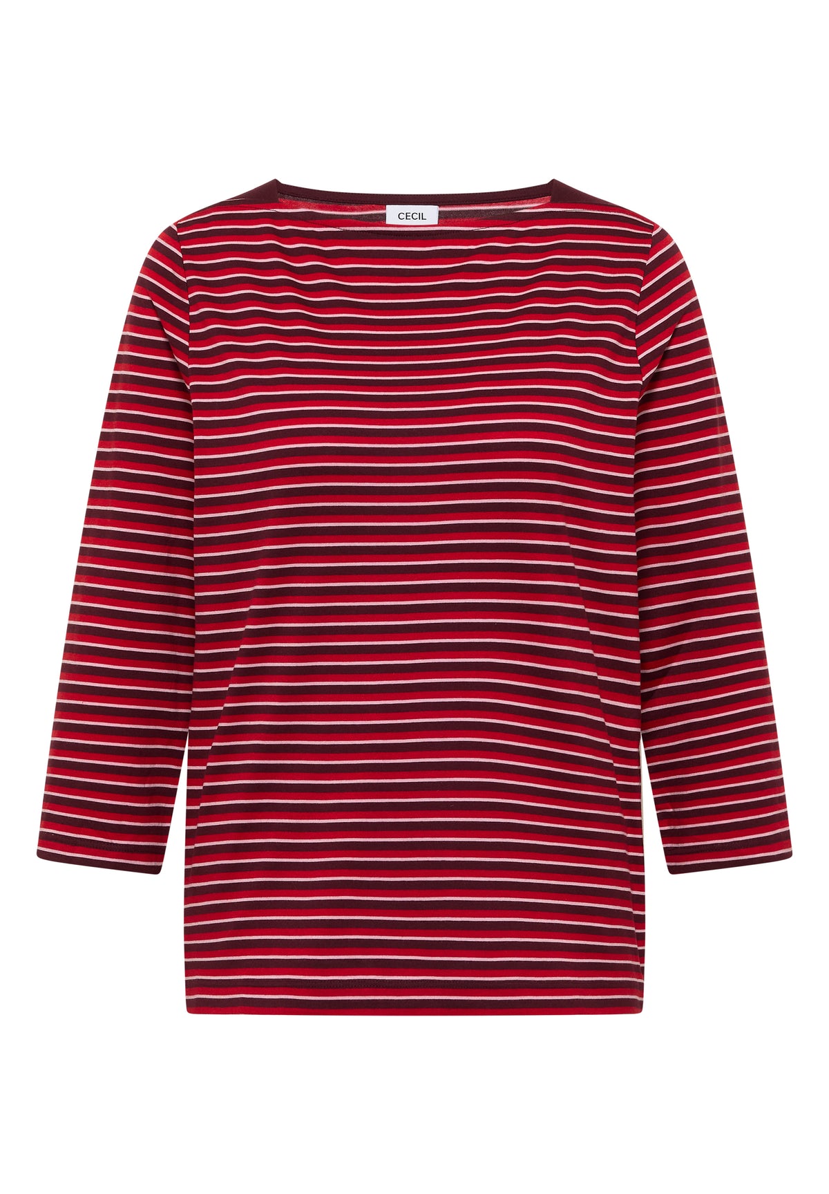 Cecil Top Striped Rood - OAK Fashion Noordwolde