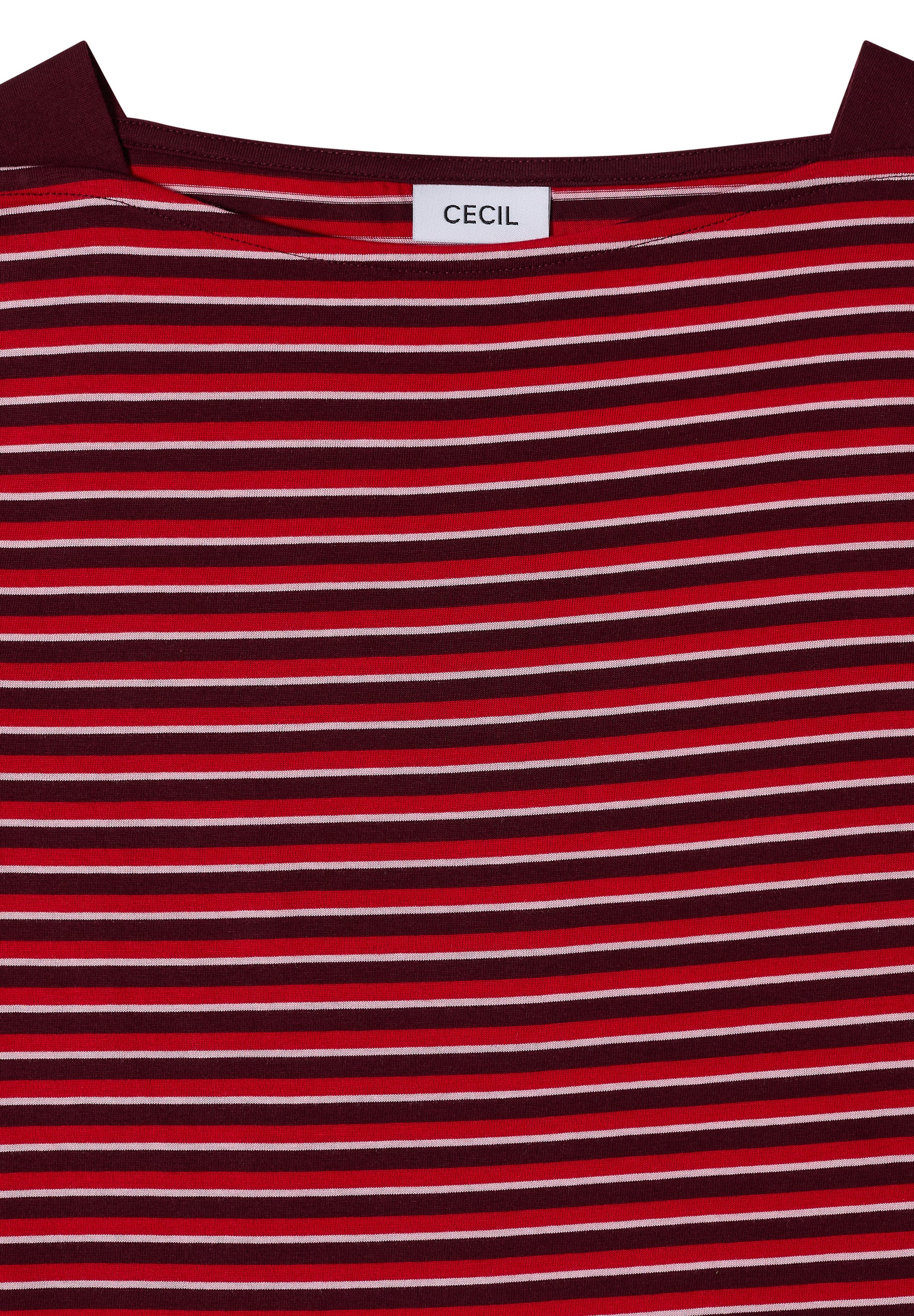 Cecil Top Striped Rood - OAK Fashion Noordwolde