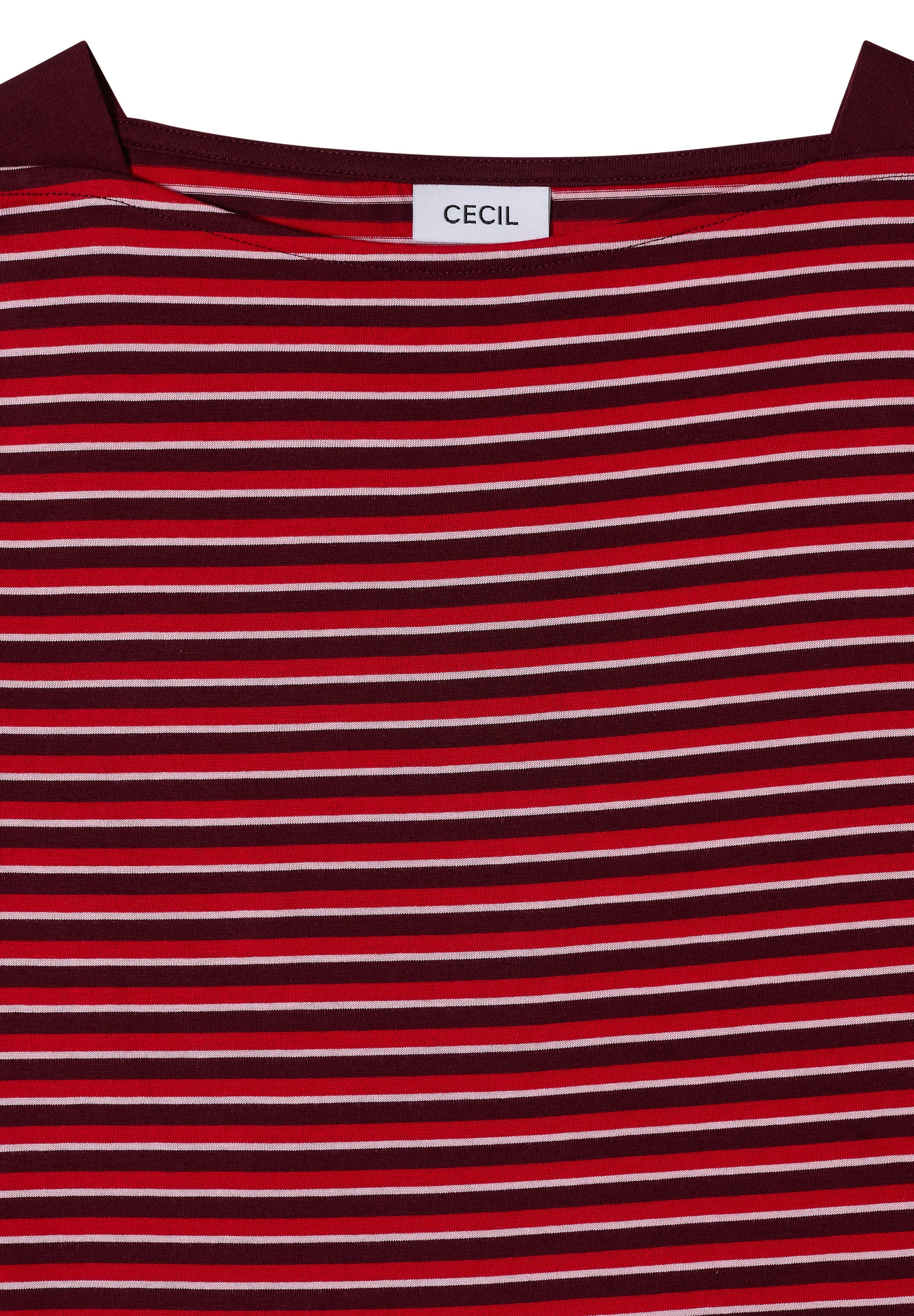 Cecil Top Striped Rood - OAK Fashion Noordwolde