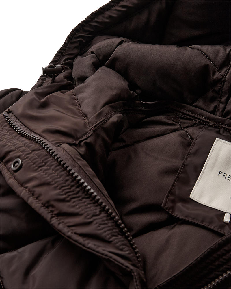 Freequent Jas Olga Bruin - OAK Fashion Noordwolde