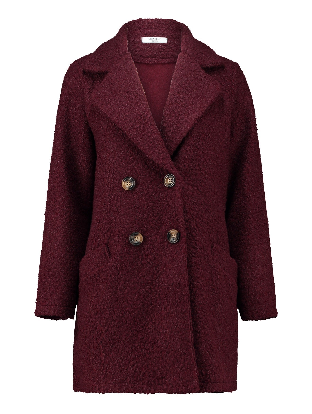 Zabiaone Coat Ella Rood - OAK Fashion Noordwolde