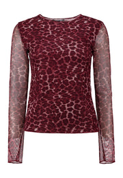 Haily's Mesh Top Valerie Rood - OAK Fashion Noordwolde