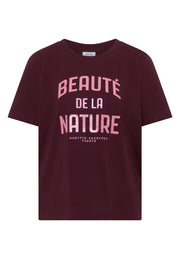 Cecil T-shirt Beaute Rood - OAK Fashion Noordwolde