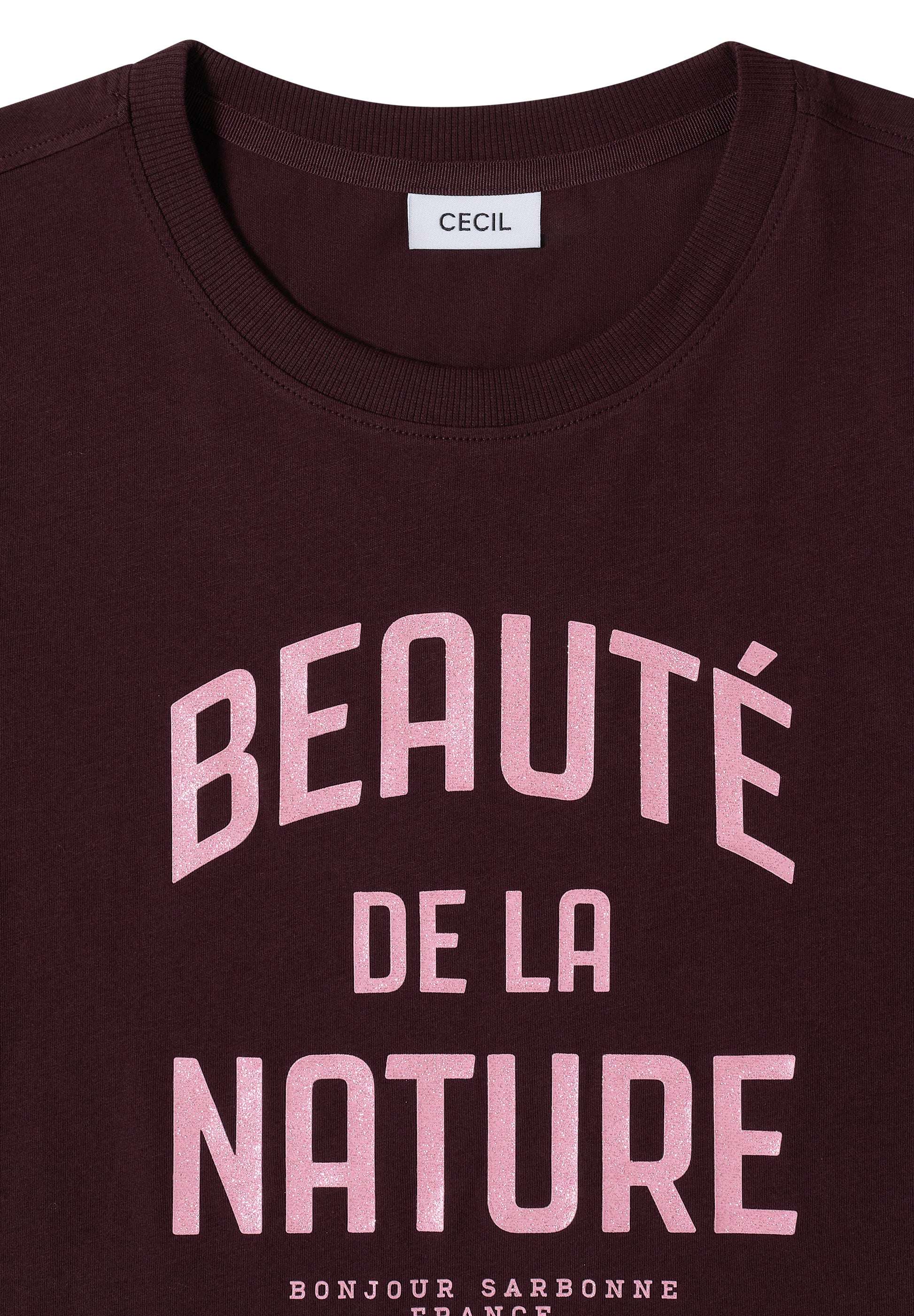 Cecil T-shirt Beaute Rood - OAK Fashion Noordwolde