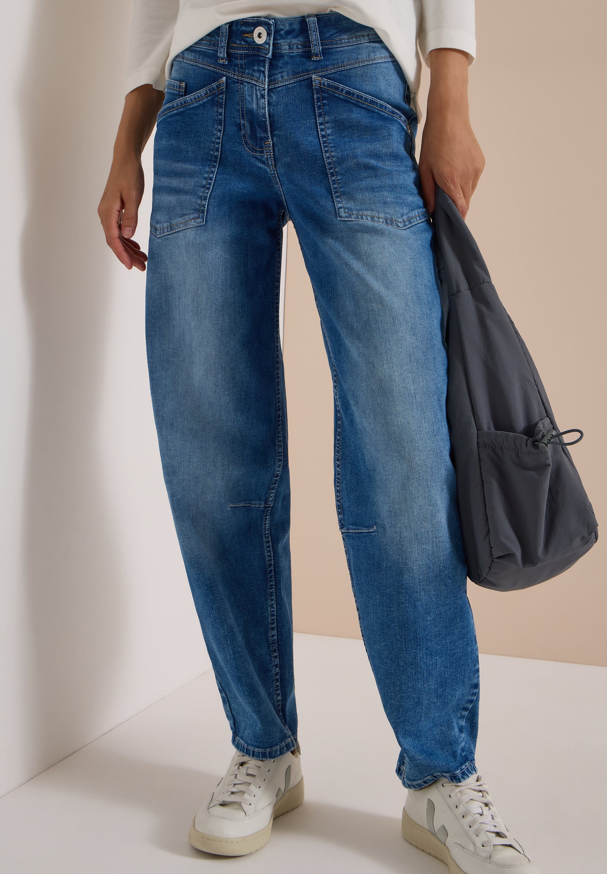 Cecil Jeans Barrel Scarlett Denim - OAK Fashion Noordwolde