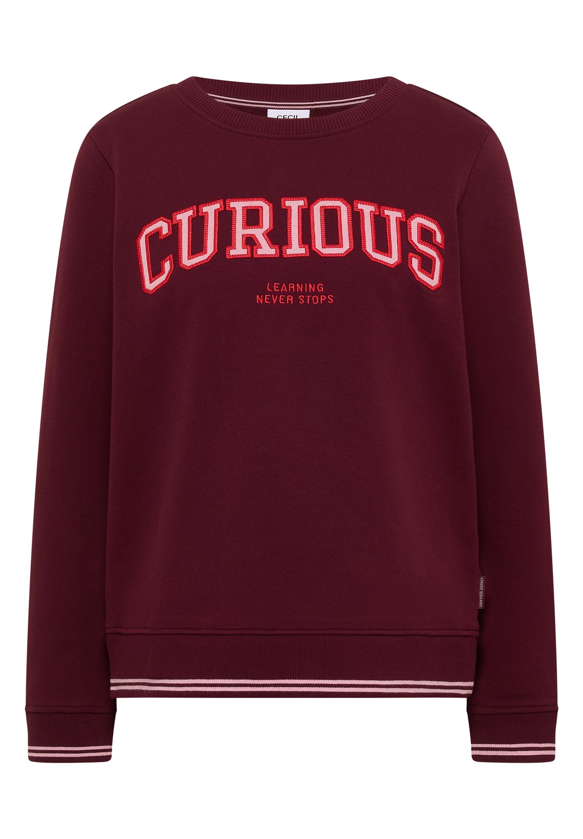 Cecil Sweater Curious Rood - OAK Fashion Noordwolde