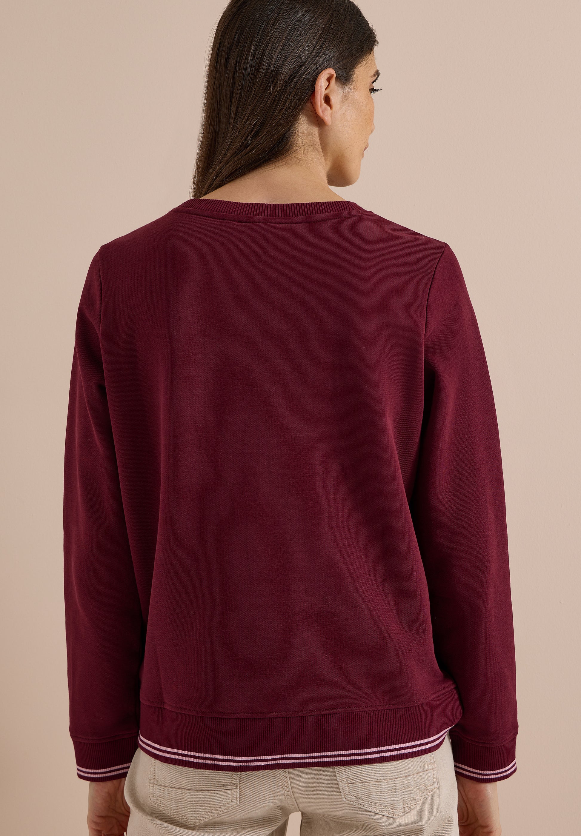 Cecil Sweater Curious Rood - OAK Fashion Noordwolde
