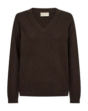 Freequent Pullover Dodo Bruin - OAK Fashion Noordwolde