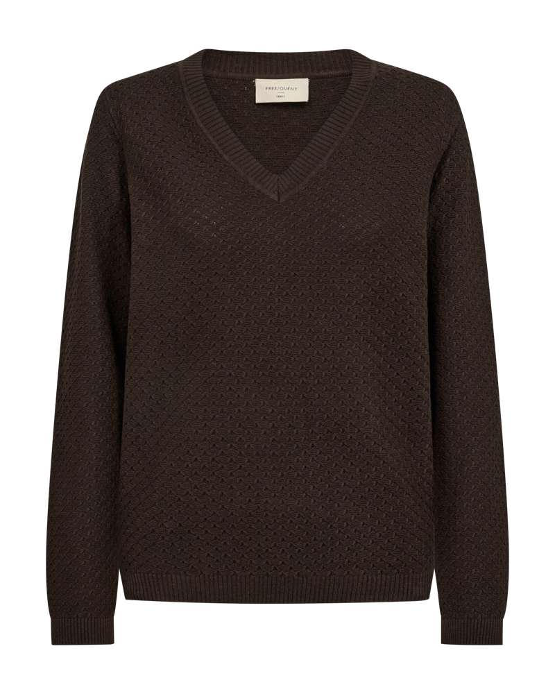 Freequent Pullover Dodo Bruin - OAK Fashion Noordwolde