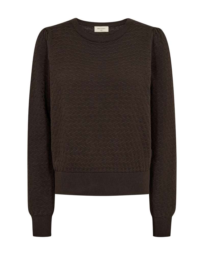 Freequent Pullover Dodo Brown - OAK Fashion Noordwolde
