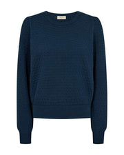 Freequent Pullover Dodo Blauw - OAK Fashion Noordwolde