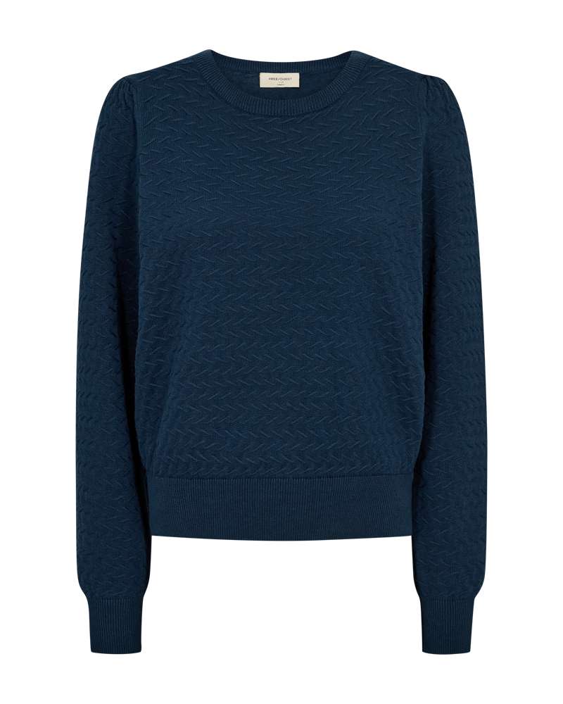 Freequent Pullover Dodo Blauw - OAK Fashion Noordwolde