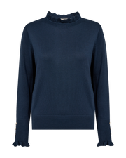 Freequent Pullover Katie Blauw - OAK Fashion Noordwolde