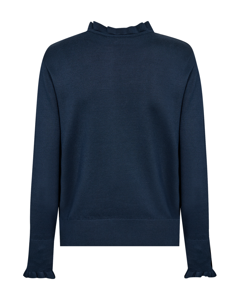 Freequent Pullover Katie Blauw - OAK Fashion Noordwolde