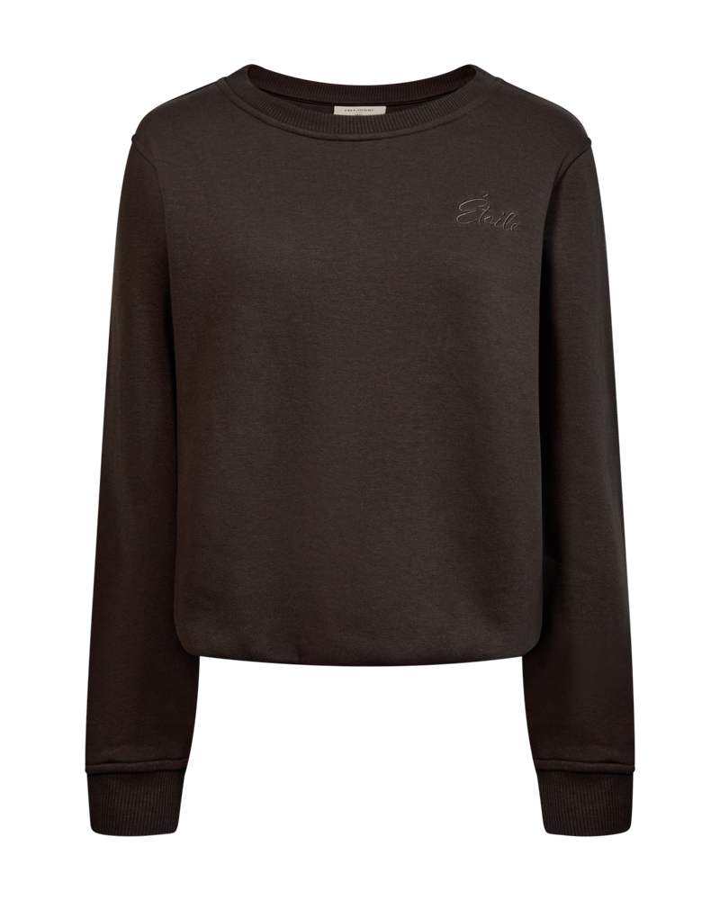 Freequent Sweater Kamela Bruin - OAK Fashion Noordwolde